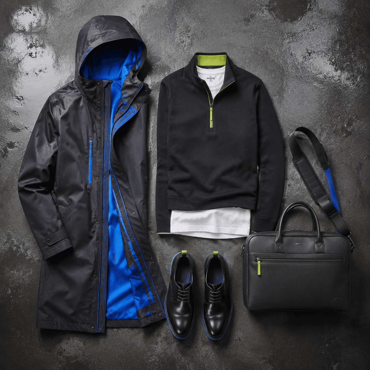 Rain Commute Rail — AI active-leisure layer board