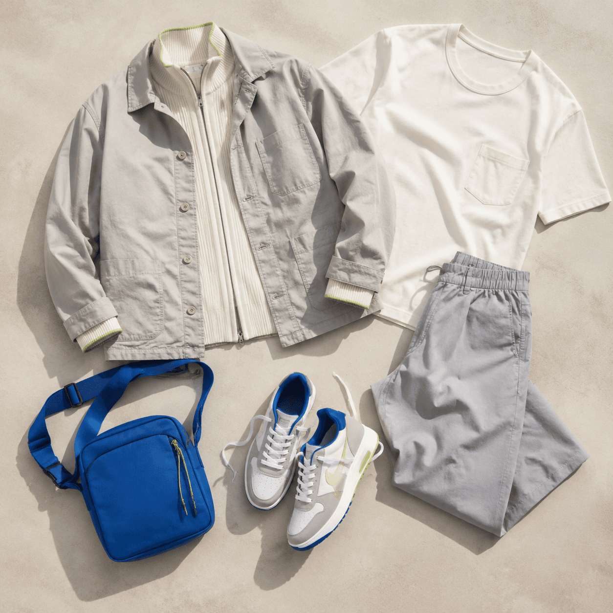 Weekend Leisure Set — AI active-leisure layer board